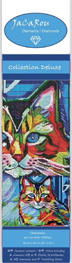 JACAROU - CHATOMATIC! 50CM X 50CM - DIAMOND DOTZ